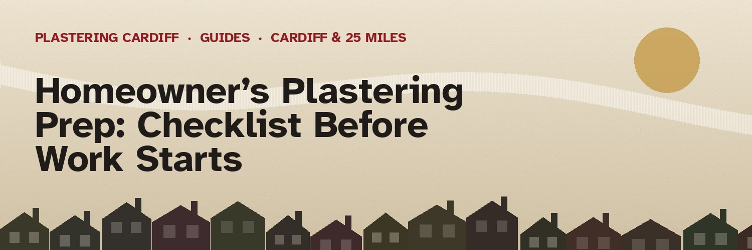 Homeowner’s Plastering Prep: Checklist Before Work Starts